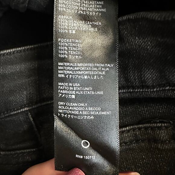 Amiri Black Paint Drop Core Logo Jeans Size 0/30 Distressed NEW MSRP $1,300 - Picture 13 of 13